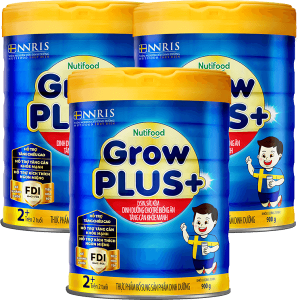 Combo 3 Sữa GrowPLUS+ Xanh 2+ tuổi, 900g