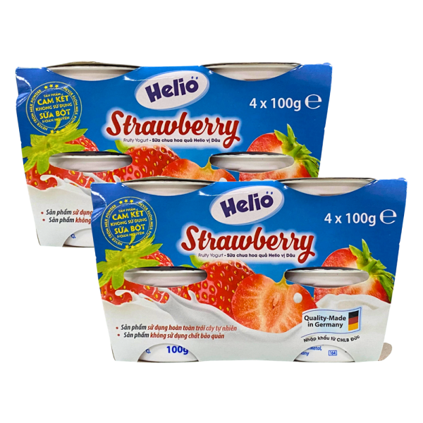 Combo 2 Sữa chua hoa quả Helio vị Dâu