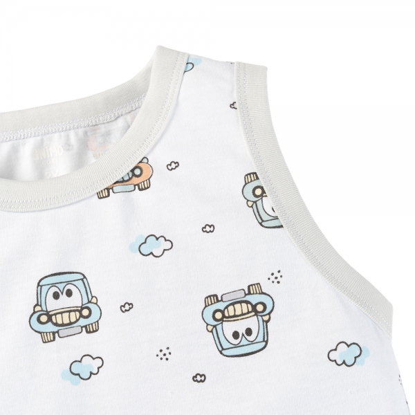 Bộ bé trai áo sát nách quần ngắn Animo easy (1-4Y) HN0525054