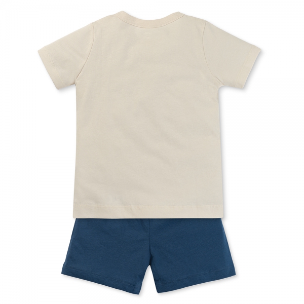 Bộ bé trai ngắn Animo Easy HN0525051 (1-4Y,Kem-dương,NN02)