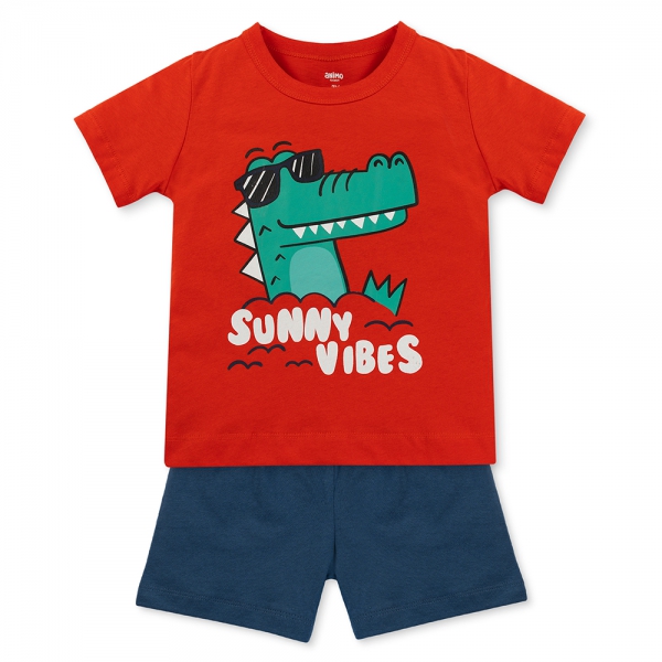 Bộ bé trai áo tay ngắn quần ngắn Animo easy (1-4Y) HN0525046