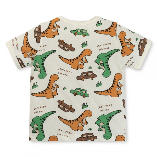 Bộ bé trai ngắn Animo Easy ST0525020 (1-4Y,Nâu-kem,DD04)