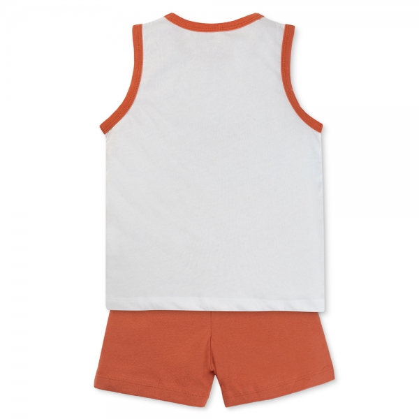 Bộ bé trai ngắn Animo Easy ST0525019 (1-4Y,Cam-trắng,TT01)