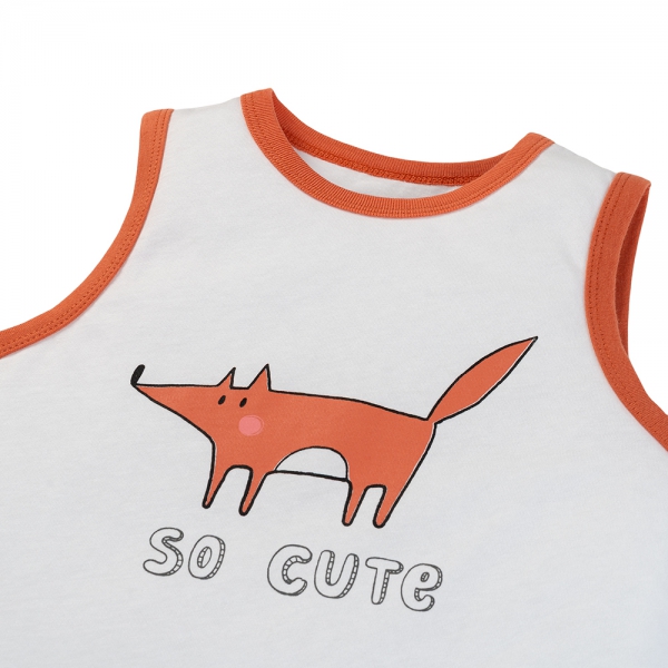 Bộ bé trai ngắn Animo Easy ST0525019 (1-4Y,Cam-trắng,TT01)