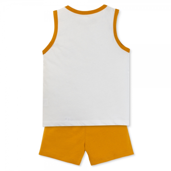 Bộ bé trai ngắn Animo Easy ST0425062 (1-4Y,Vàng-trắng,TT02)