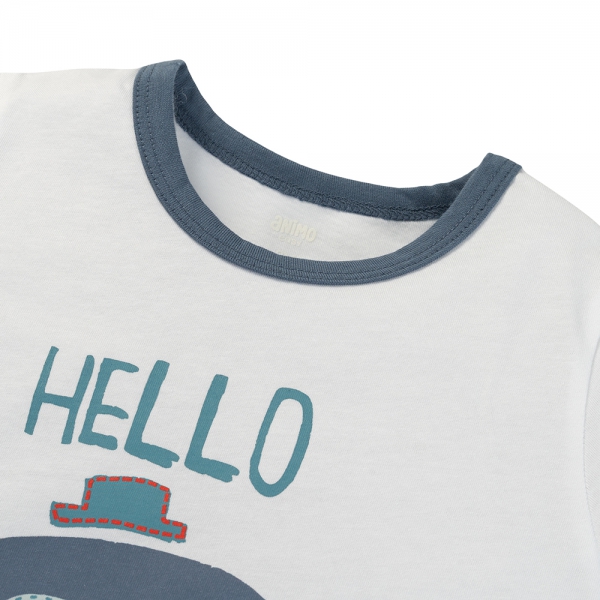 Bộ bé trai ngắn Animo Easy ST0425061 (1-4Y,Biển-trắng,TT02)