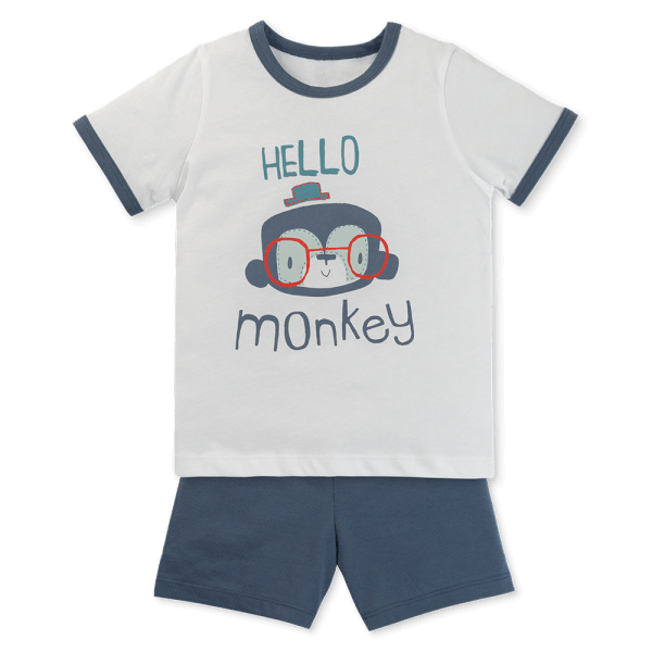 Bộ bé trai ngắn Animo Easy ST0425061 (1-4Y,Biển-trắng,TT02)