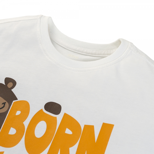 Bộ bé trai ngắn Animo HN0325059 (1-6Y,Trắng-vàng,TT02)