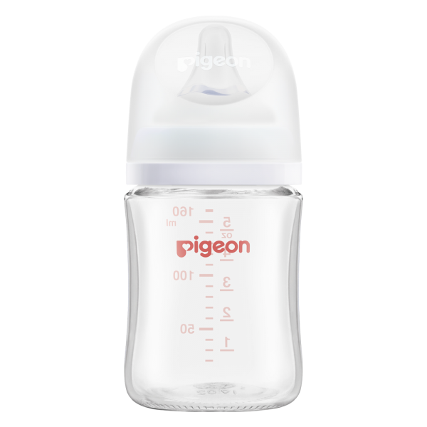 Bình Sữa Pigeon Thủy Tinh Softouch Baby Friendly World (160ml,SS)
