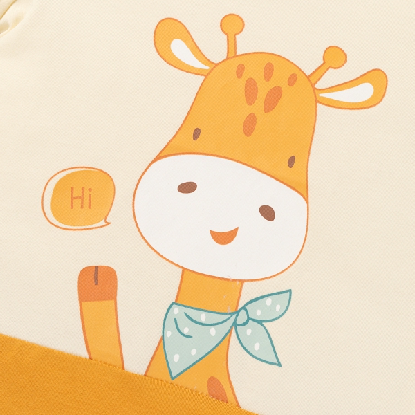 Bodysuit bé trai đùi Animo VD0525015 (0-12M,Vàng,NN02)