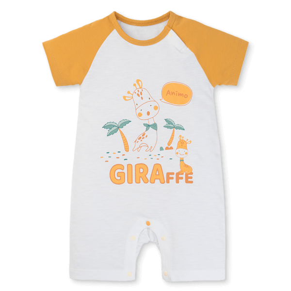 Bodysuit bé trai đùi Animo VD0525014 (0-3M,Vàng,NN02)