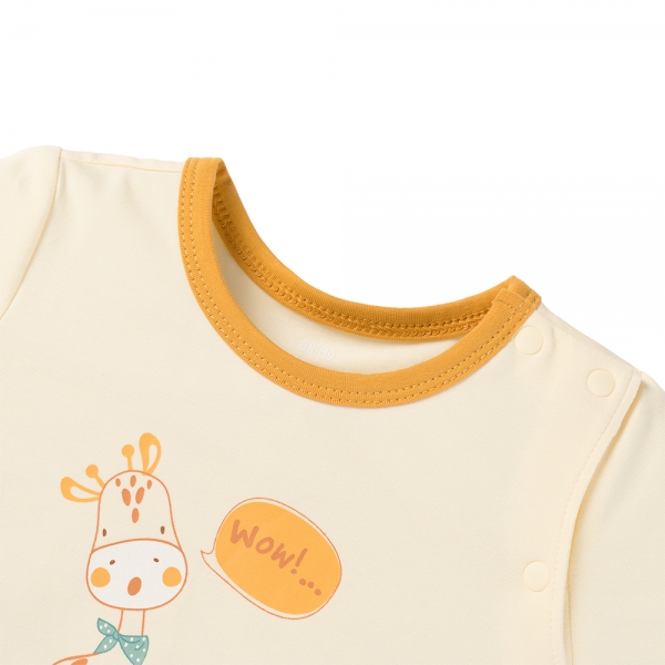 Bodysuit bé trai đùi Animo VD0525013 (0-12M,Vàng,NN02)