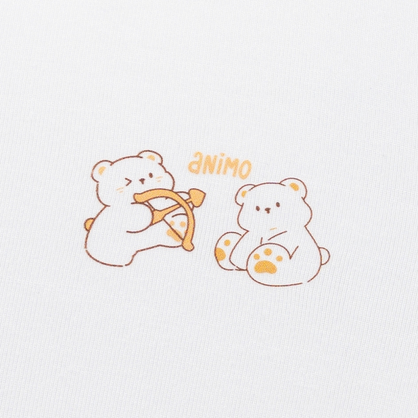 Set 2 áo sơ sinh cài chéo tay dài Animo Easy HN0125001 (NB-9M,Trắng,NN05)