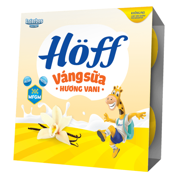 Váng sữa Hoff - Vani (Lốc 4 hủ) (Giao mẫu ngẫu nhiên)