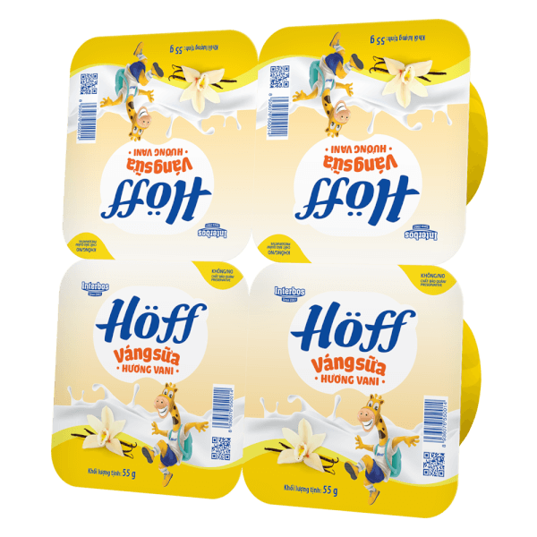 Váng sữa Hoff - Vani (Lốc 4 hủ) (Giao mẫu ngẫu nhiên)
