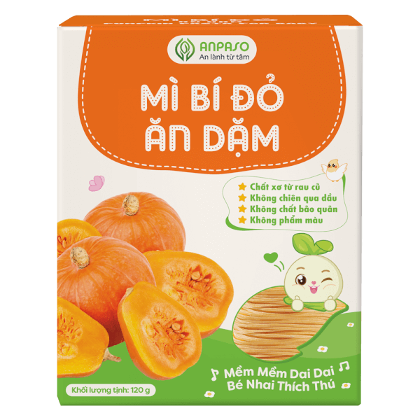 Mì bí đỏ ăn dặm cho bé Anpaso 120g