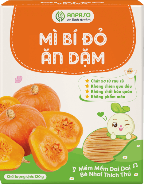 Mì bí đỏ ăn dặm cho bé Anpaso 120g