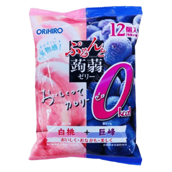 Thạch trái cây Orihiro vị nho và đào