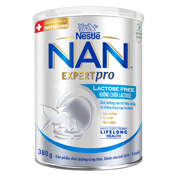 Sản phẩm dinh dưỡng công thức Nestle Nan Expert Pro Lactose Free không chứa lactose 380g (Giao bao bì ngẫu nhiên)