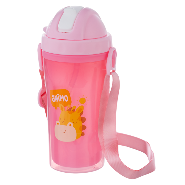Bình tập uống cách nhiệt Animo (340ml, hồng, RK3415A)
