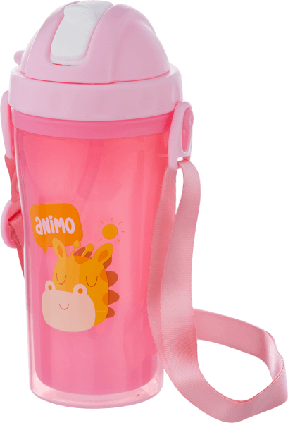 Bình tập uống cách nhiệt Animo (340ml, hồng, RK3415A)