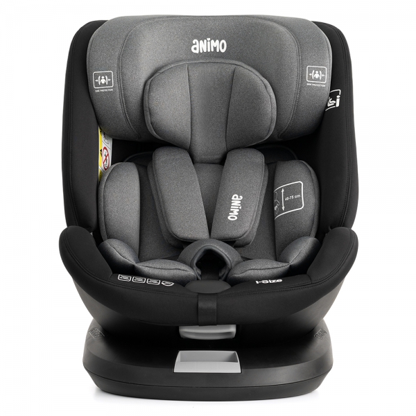 Ghế ngồi ô tô Animo Onefit Pro Isofix 360 (40-150cm, i-size, HB338, Iron Gray)