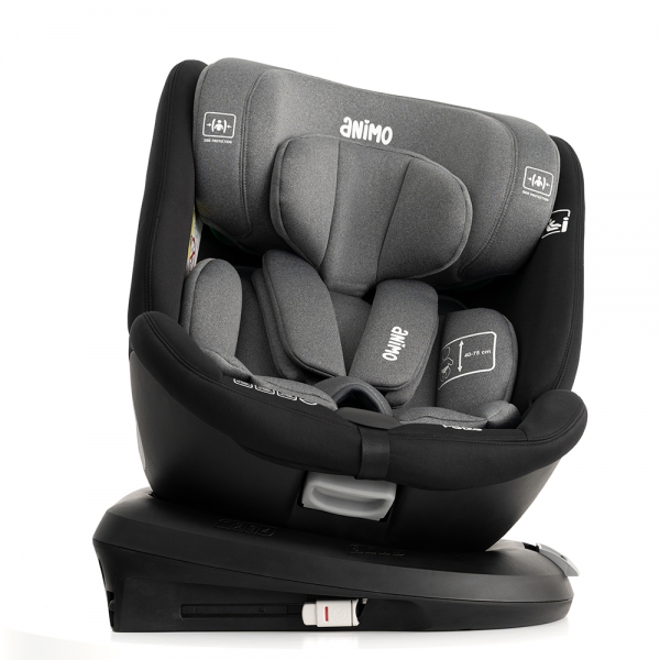 Ghế ngồi ô tô Animo Onefit Pro Isofix 360 (40-150cm, i-size, HB338, Iron Gray)