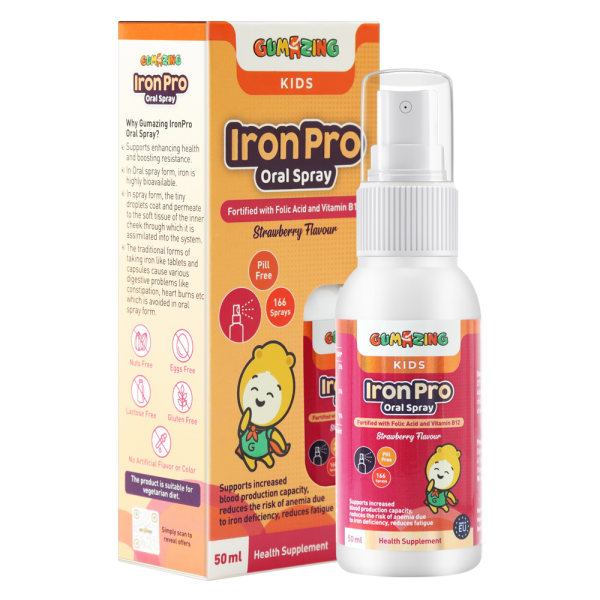 Combo 02 Thực phẩm bảo vệ sức khoẻ Gumazing Iron Pro Oral Spray 50ml