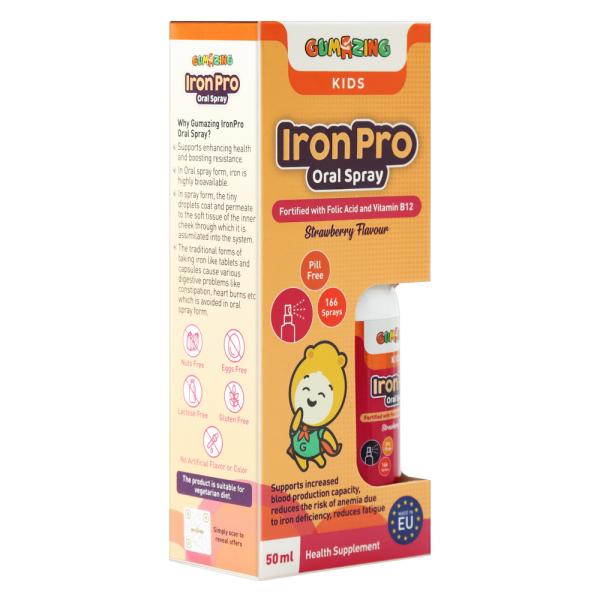 Combo 02 Thực phẩm bảo vệ sức khoẻ Gumazing Iron Pro Oral Spray 50ml