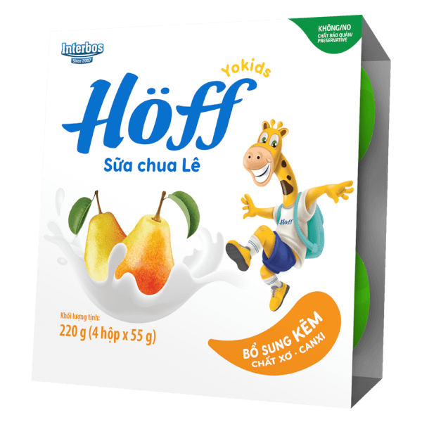 Sữa chua hoa quả  HӦff vị lê 55g (Giao mẫu ngẫu nhiên)