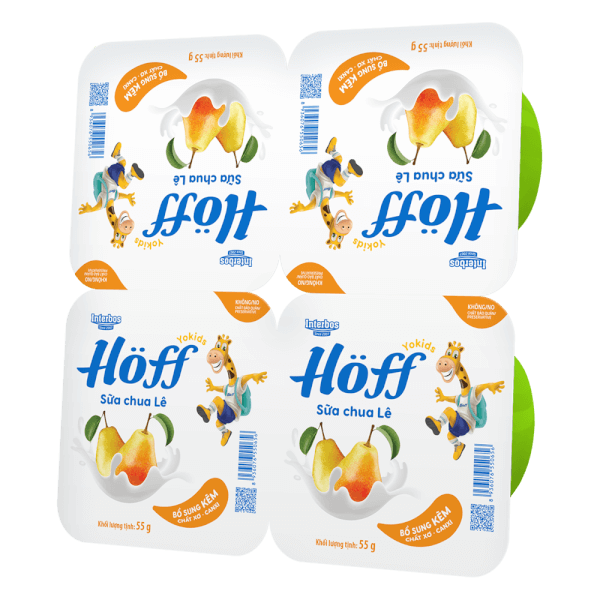 Sữa chua hoa quả  HӦff vị lê 55g (Giao mẫu ngẫu nhiên)