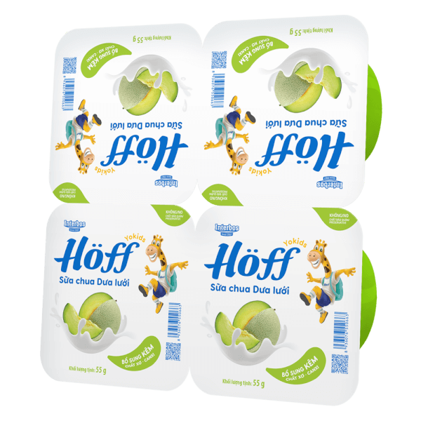 Sữa chua hoa quả  HӦff vị dưa lưới 55gr (Giao mẫu ngẫu nhiên)