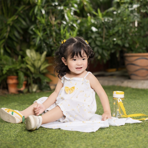 Bodysuit bé gái đùi Animo VD0525001 (0-12M,Trắng,NN03)