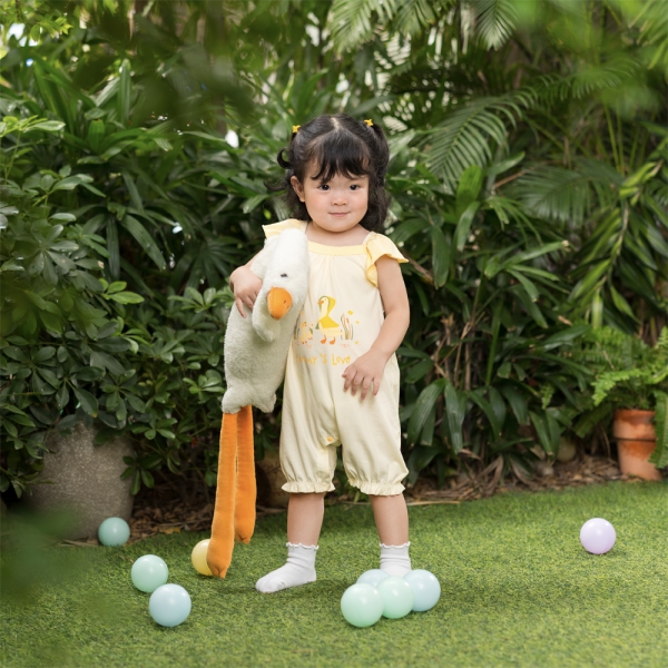 Bodysuit bé gái đùi Animo VD0525003 (0-12M,Vàng,NN02)