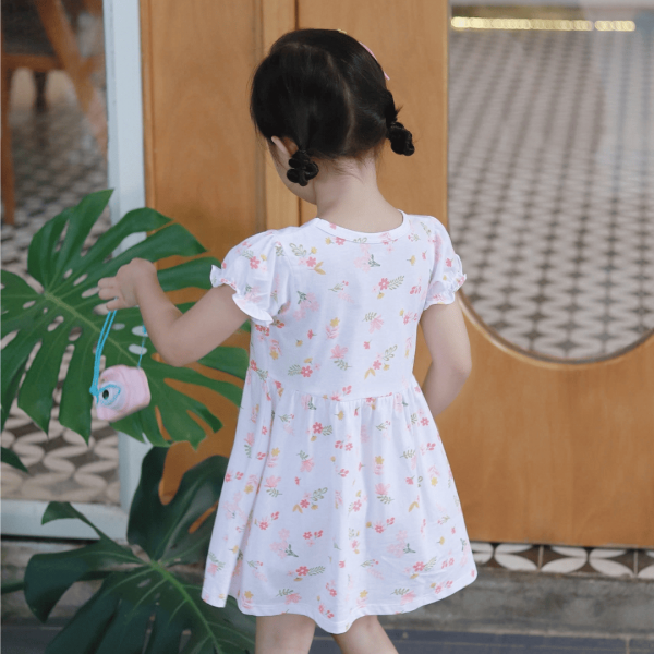 Đầm bé gái Animo Easy TX0525038 (1-4Y,Trắng,NN03)