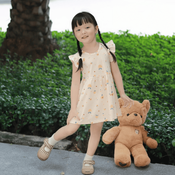 Đầm bé gái Animo Easy TX0425065 (1-4Y,Be,TT03)