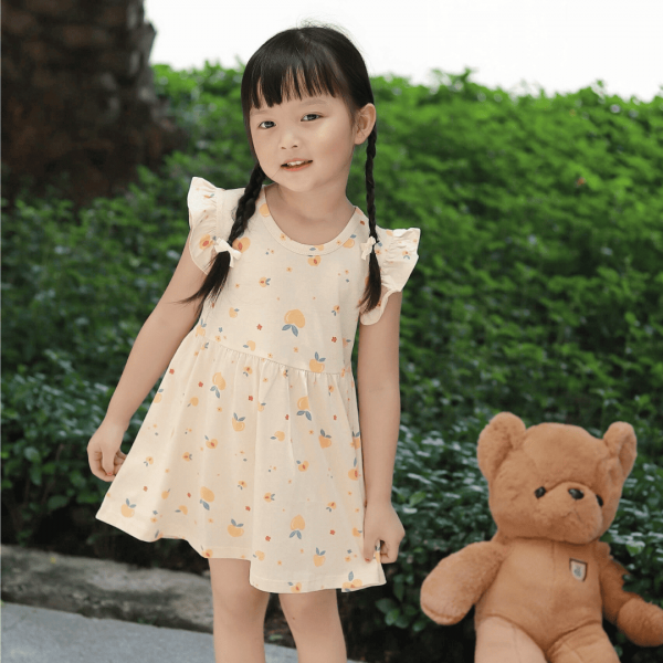 Đầm bé gái Animo Easy TX0425065 (1-4Y,Be,TT03)