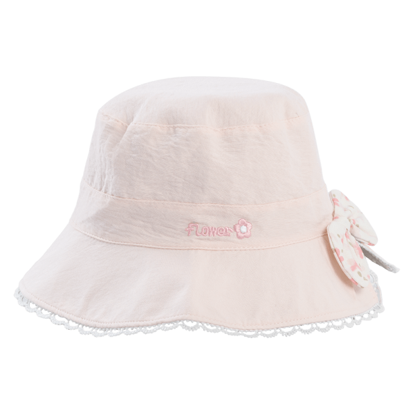 Nón bé gái lớn 3-6Y vành tròn Animo A2504_MN003 (52cm,Hồng)