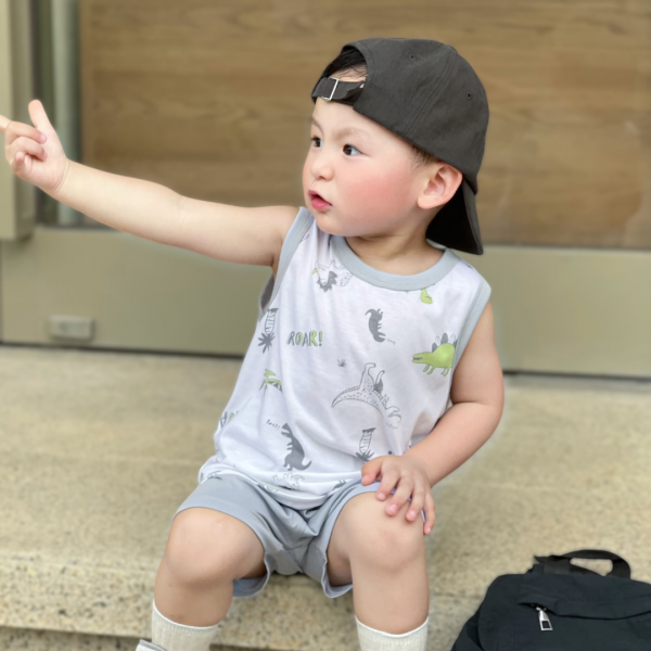 Bộ bé trai áo sát nách quần ngắn Animo easy (1-4Y) HN0525041