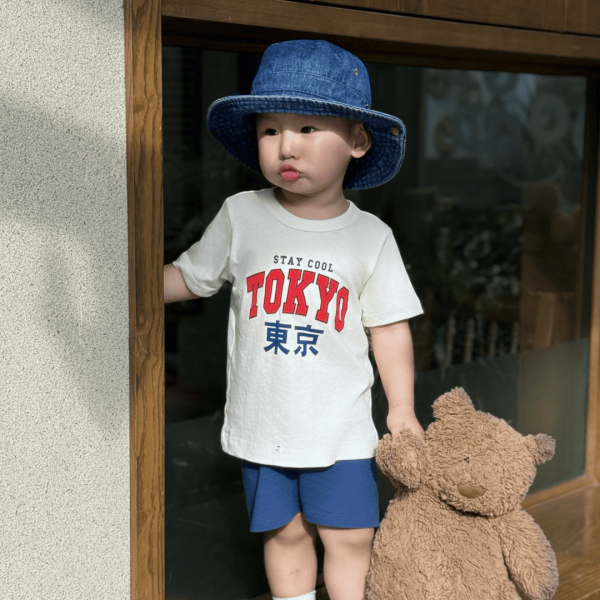 Bộ bé trai ngắn Animo Easy HN0525051 (1-4Y,Kem-dương,NN02)