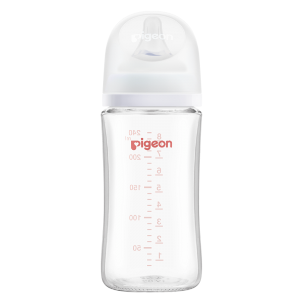 Bình Sữa Pigeon Thủy Tinh Softouch Baby Friendly World (240ml,M)