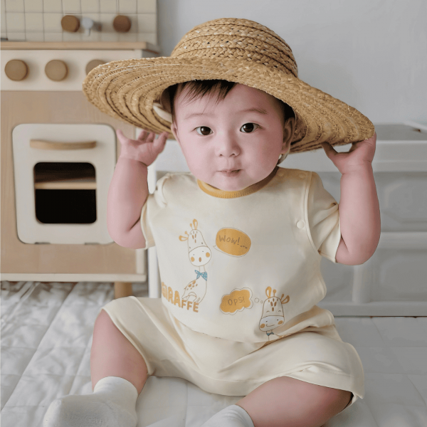 Bodysuit bé trai đùi Animo VD0525013 (0-12M,Vàng,NN02)