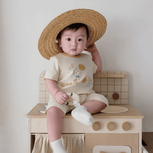 Bodysuit bé trai đùi Animo VD0525013 (0-12M,Vàng,NN02)