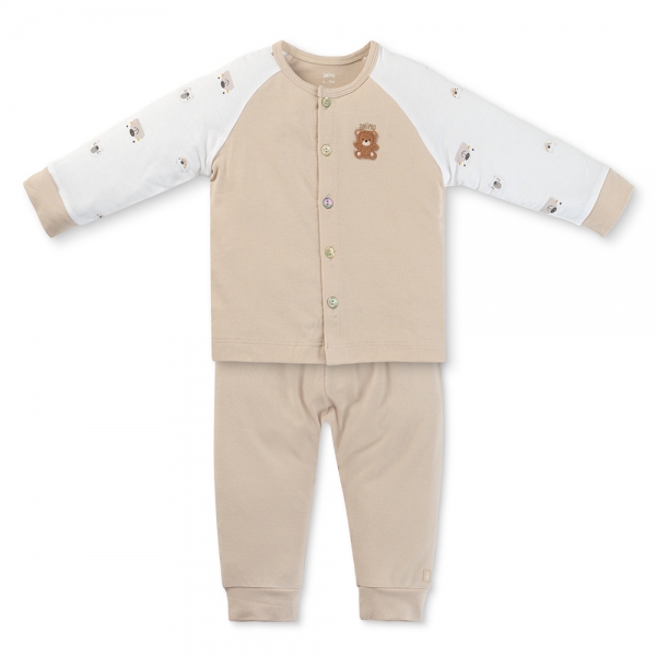 Set 2 Bộ kháng khuẩn Modal dài Animo BMC0525027 (0-24M,Be-trắng,NN06)