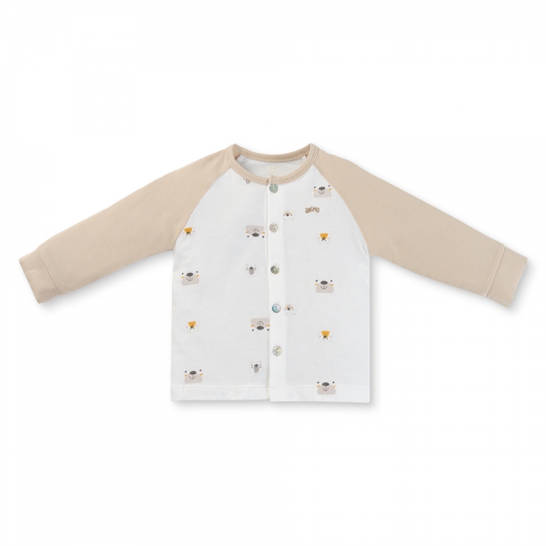 Set 2 Bộ kháng khuẩn Modal dài Animo BMC0525027 (0-24M,Be-trắng,NN06)