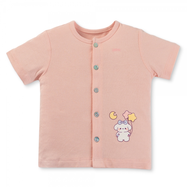 Set 2 Bộ kháng khuẩn Modal ngắn Animo BMC0525024 (0-24M,Dâu-trắng,NN06)