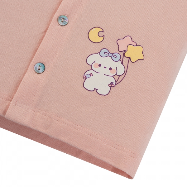 Set 2 Bộ kháng khuẩn Modal ngắn Animo BMC0525024 (0-24M,Dâu-trắng,NN06)