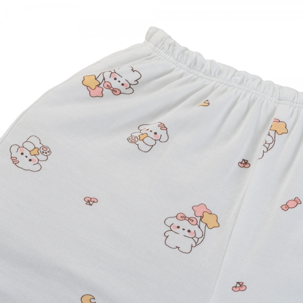 Set 2 Bộ kháng khuẩn Modal ngắn Animo BMC0525024 (0-24M,Dâu-trắng,NN06)