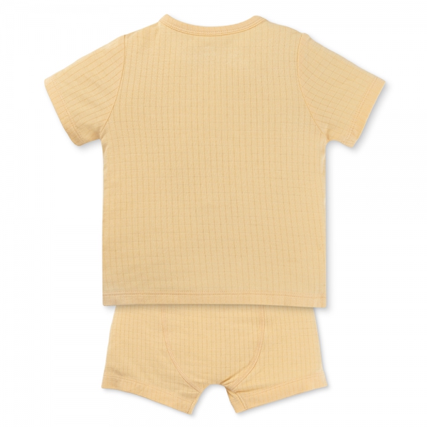 Set 2 bộ rayon chống muỗi ngắn Animo VD0425030 (0-24M,Vàng-trắng,NN06)