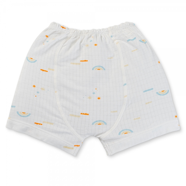 Set 2 bộ rayon chống muỗi ngắn Animo VD0425030 (0-24M,Vàng-trắng,NN06)